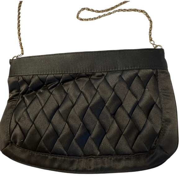 Vintage Walborg Black Evening Purse with Chain‎ - Picture 2 of 5